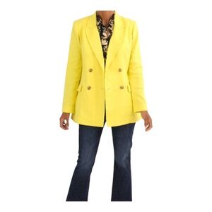🆕 💛 NWOT CABI Glow Up Buttercup Double-Breasted Blazer | Women’s Sz M